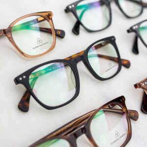 Product photo of spectacles in multiple colours