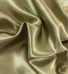 Product photography of golden colored satin cloth